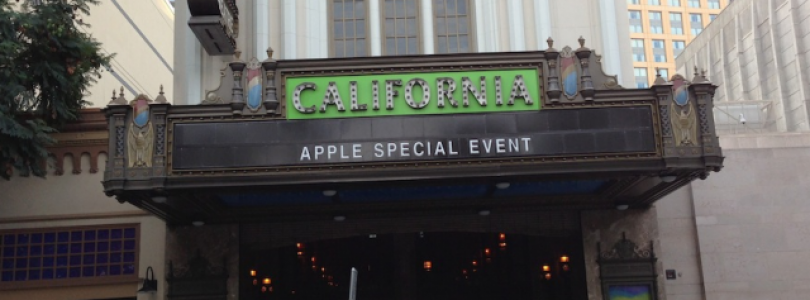 California Theatre aangekleed voor iPad Mini evenement op 23 oktober