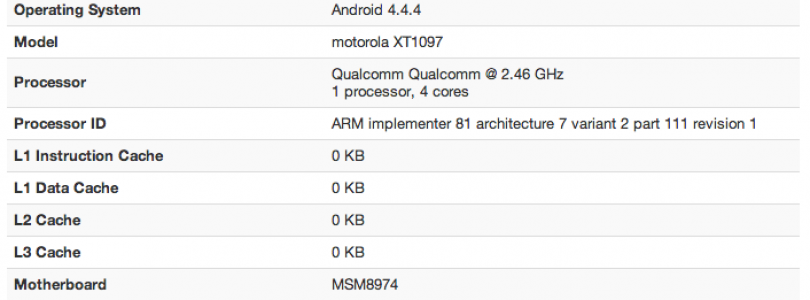 Motorola Moto X+1: 1080p scherm, 2GB RAM en Snapdragon 801-soc