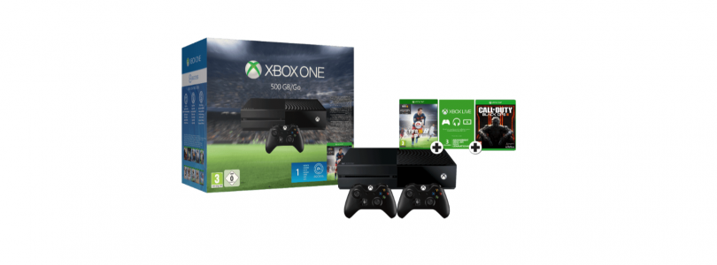 Aanbieding: Xbox One met 2 controllers, FIFA 16, Call Of Duty: Black Ops 3 en 3 maanden Xbox Live