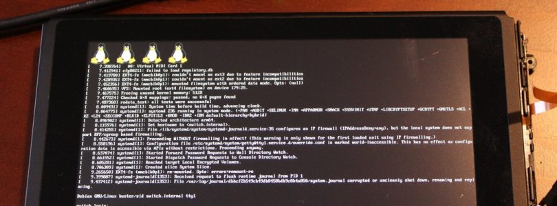 Hackers tonen Nintendo Switch met grafische Linux-interface