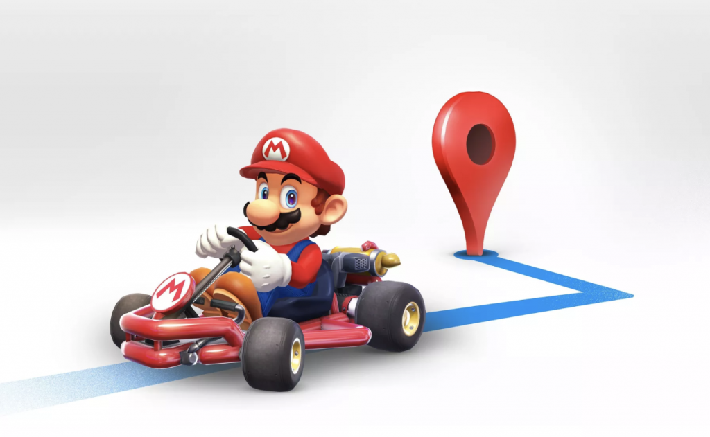 Mario Kart Google Maps