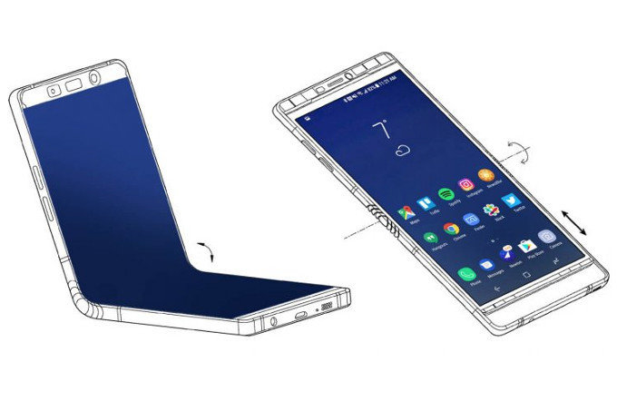 Sleutel Ondergedompeld Brouwerij Samsung Galaxy X wordt opvouwbare Galaxy Note 8'