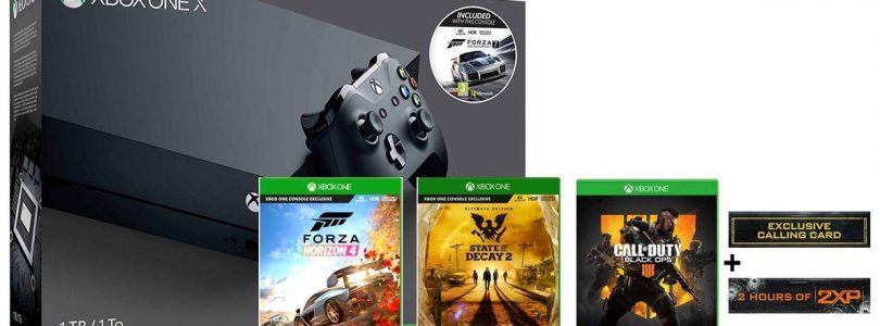 Xbox One X met Forza 7, Forza Horizon 4, Call of Duty: Black Ops 4 en State of Decay 2 voor 493 euro