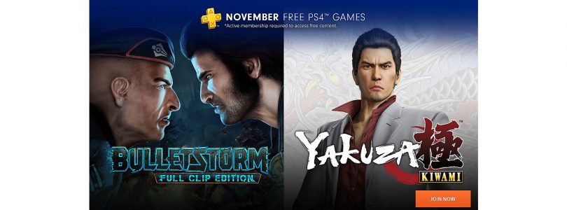 PlayStation Plus in november: Yakuza Kiwami en Bulletstorm: Full Clip Edition