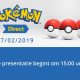 Pokémon Direct-presentatie op woensdag 27 februari: nieuwe details over Nintendo Switch-game?