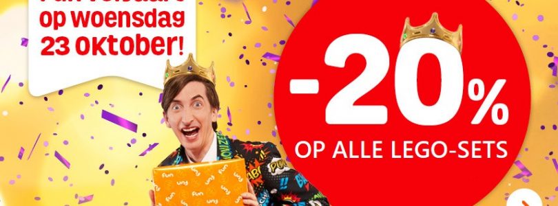 Fun viert verjaardag met 20 procent korting op alle LEGO-sets