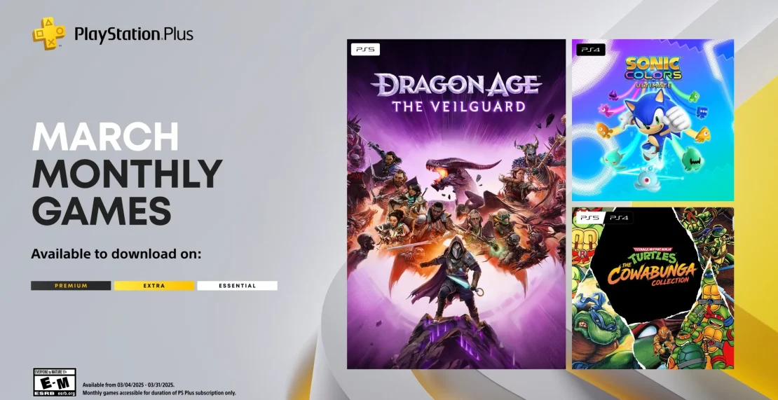 PlayStation Plus Essential-games maart 2025: Dragon Age The Veilguard, Sonic Colors en meer